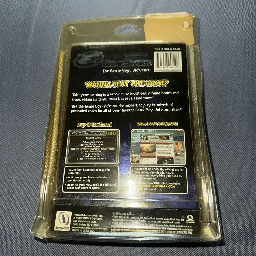 Game Shark Video Game Enhancer (Nintendo Gameboy Advance GBA, 2001) NEW SEALED